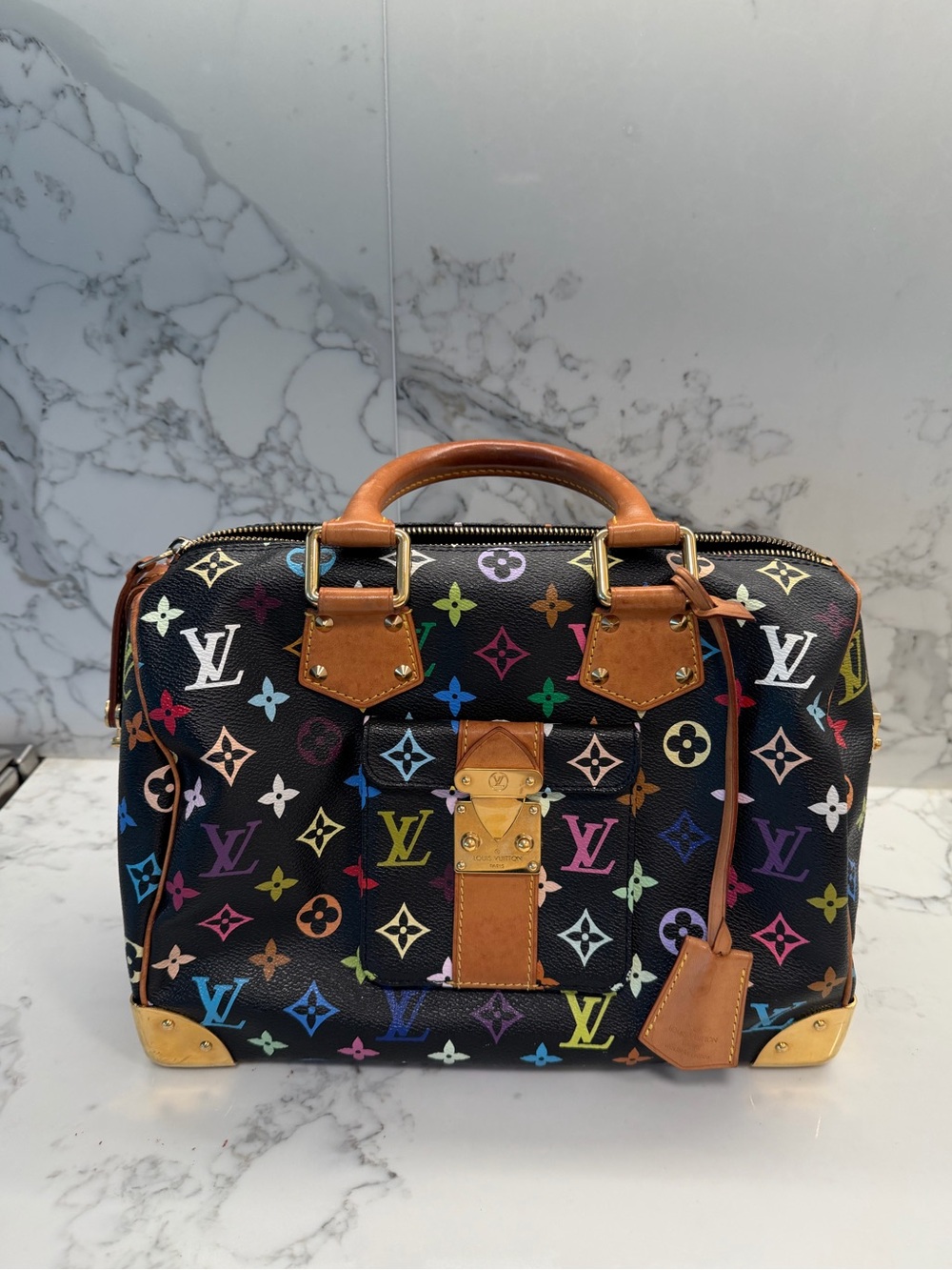 Louis Vuitton Multicolor Murakami speedy- Black/Multi